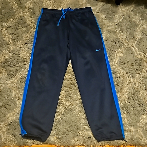 Nike Therma Fit Sweatpants Navy blue mens Large - Picture 1 of 4